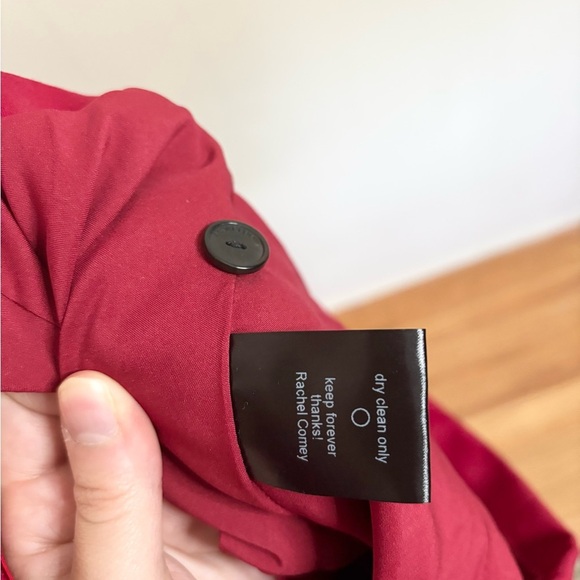 Rachel Comey crimson red pink short pin blazer wool sateen size 00 new - Picture 6 of 8